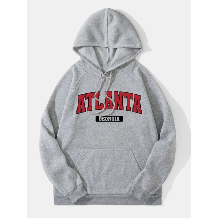 ATLANTA GEORGIA Jumper Hoodie II  Sweater Hoodie Trendy II Sweter Oblong Topi Sz M - XL ( Pria &amp; Wanita / Anak &amp; Dewasa )