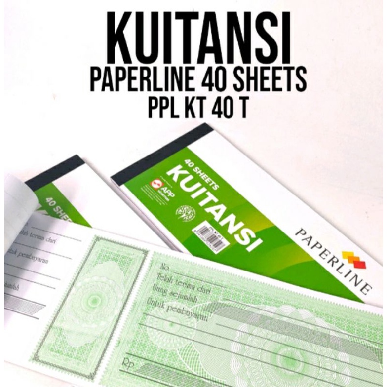 

(PCS) BUKU KWITANSI SEDANG PAPERLINE 40T ISI 40 LEMBAR