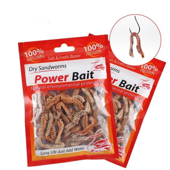 NEW Umpan Pancing Laut Sandworm Kering Umpan Cacing Pasir Cacing