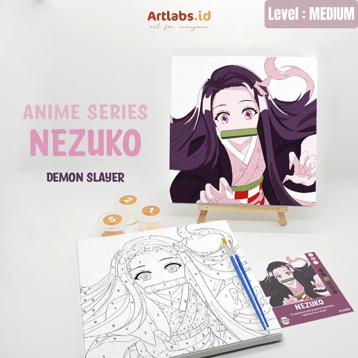 NEZUKO - PAINT BY NUMBER 10 COLOR [ANIME SERIES]