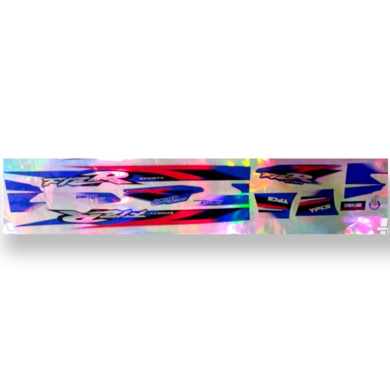 Striping sticker fiz r F1 ZR limited edition LE biru putih pink oren hologram tahan pernis print cut