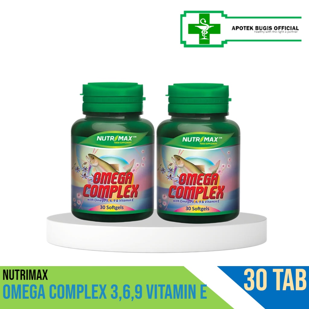 NUTRIMAX OMEGA COMPLEX 3,6,9 VITAMIN E KOLESTROL ASMA DAYA TAHAN TUBUH