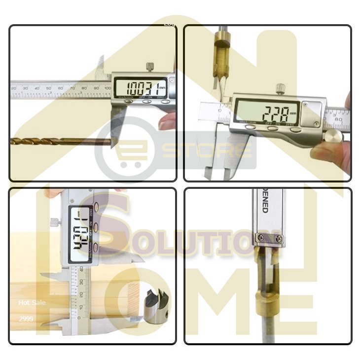 

HSS TOOLS - Taffware Jangka Sorong Digital LCD Vernier Caliper Micrometer 15CM - SH20