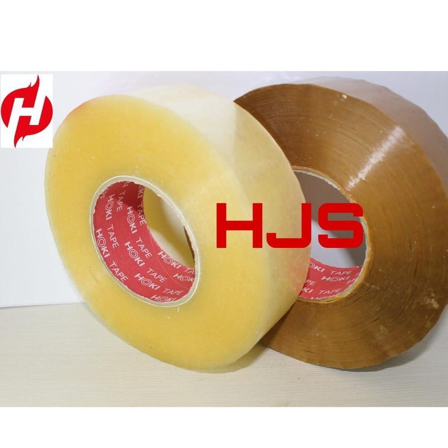 

LAKBAN BENING -COKLAT JUMBO HOKI TAPE 45MM * 500YARD FULL_______031 TERLARISS...,,,,,