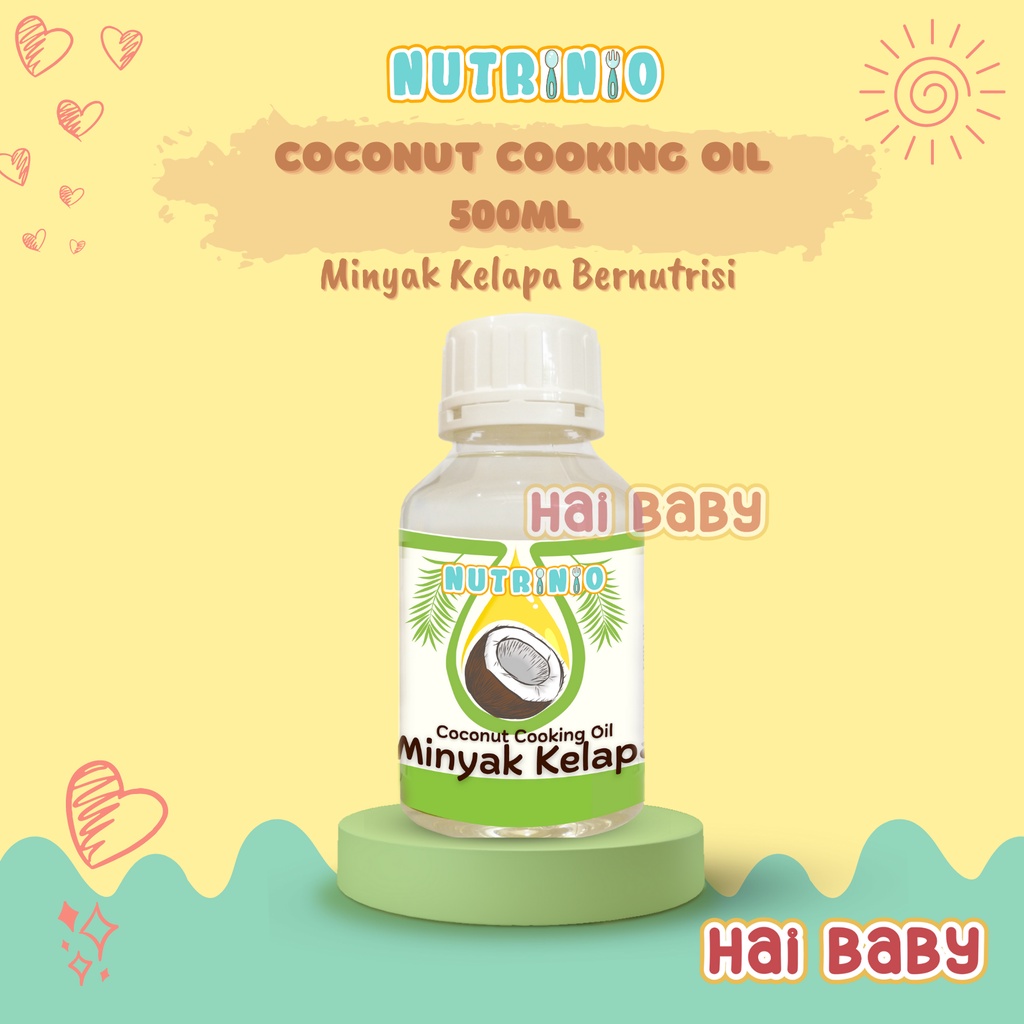 

Nutrinio Minyak MPASI Organik Bernutrisi / Coconut Cooking Oil CCO Nutrinio 500 ml / Minyak Goreng Sehat Bernutrisi / Minyak MPASI / Minyak Kelapa Murni