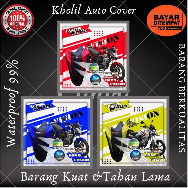 COVER SARUNG MANTEL PELINDUNG MOTOR VISION VERZA TIGER CB100 ANTI AIR