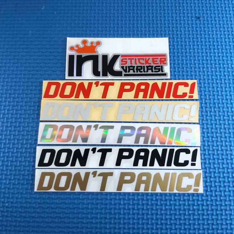 

STICKER DONT PANIC CUTTING