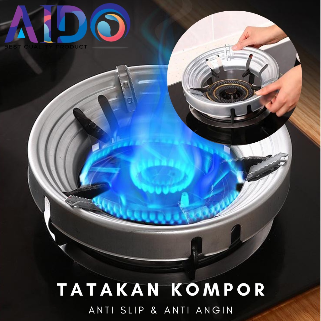 TATAKAN KOMPOR GAS ANTI ANGIN &amp; SLIP KAKI 4&amp;5 TERMURAH Alas Tatakan Cover Kompor Gas Portable Pelindung Anti Angin Dan Slip 4802/4803 Tatakan Kompor / Dudukan Kompor Gas AIDO