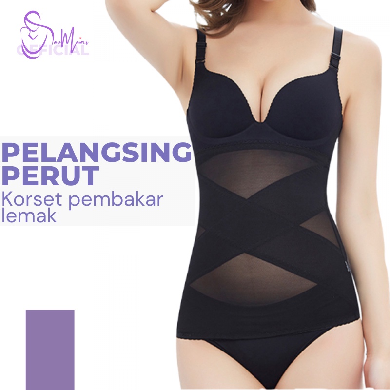 Waist Trainer Korset Pelangsing Pengecil Perut Buncit Wanita Waist Slimmer Kurva Slimming Slim Sliming Suit Fit Body Shaper Shapper Shape Pakayan Pakaian Pakean Pakain Dalam Korslet Corset Kroset Pelangsing Tubuh Badan Pinggang Ori Original Murah Import