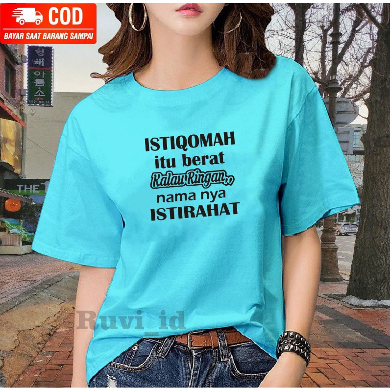 Ruvi-id-KAOS DISTRO / BELI 3 GRATIS HEADSET EXTRA BAS / KAOS WANITA KATA-KATA / KAOS WANITA KOREAN STYLE / BAJU WANITA KEKINIAN VIRAL / BAJU WANITA OOTD / KAOS OBLONG / BLUS / T-SHIRT / KAOS CEWEK OVERSIZE / KAOS REMAJA / KAOS IMPORT / BAHAN KATUN MURAH