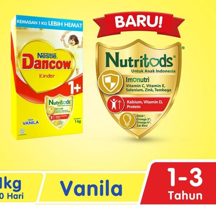 

【F⚡ASH SALE✅】 DANCOW 1+ MADU/VANILA/COKLAT 1KG/800GR