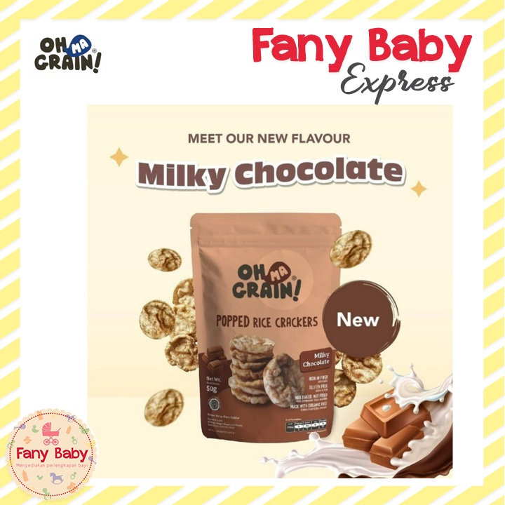 OHMA GRAIN! POPPED RICE CRACKERS - SNACK SEHAT