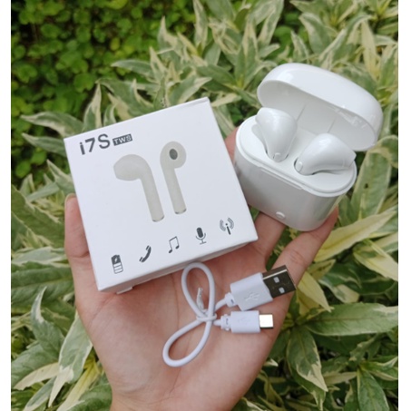 Headset Bluetooth Earphone I7S / TWS 4 wireless Twins With Charging Murah