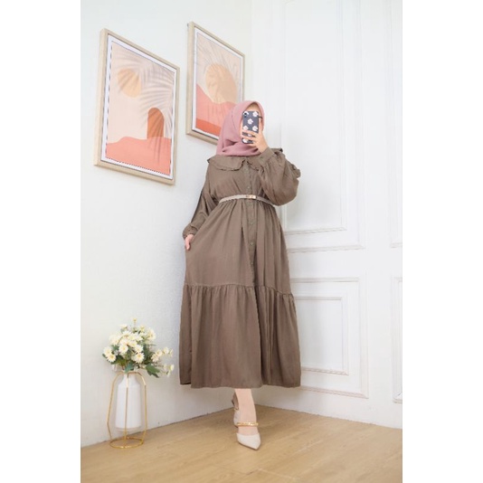 MIDI DRESS RAYON TWIL ~ ALTT