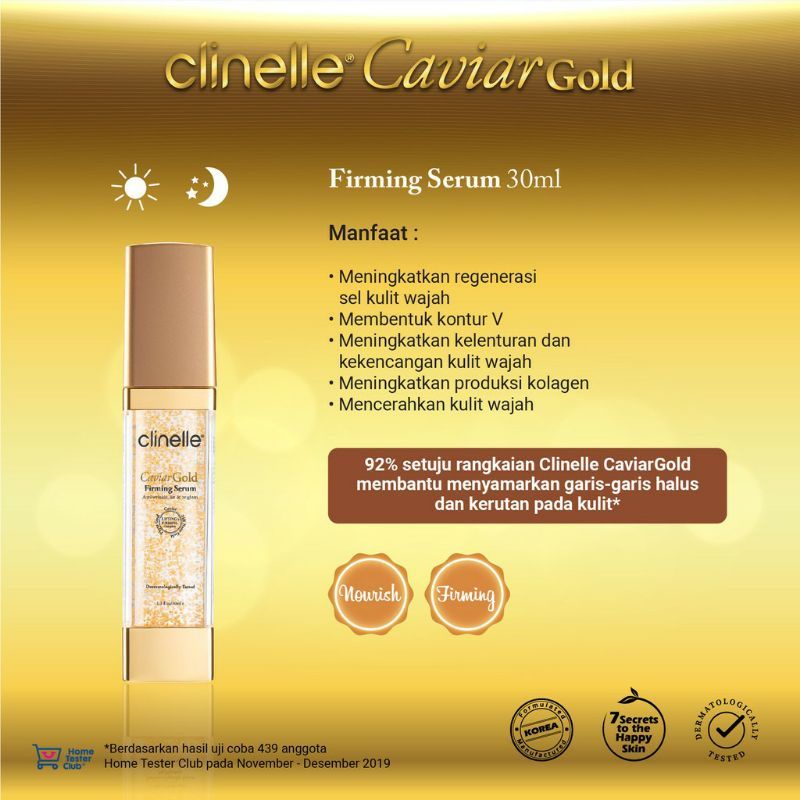 CLINELLE Caviar Gold Firming Serum 30ml