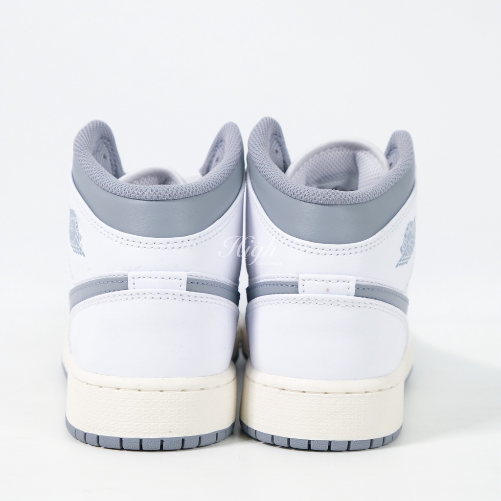 Air Jordan 1 Mid Vintage Grey GS 554724-135 100% Original