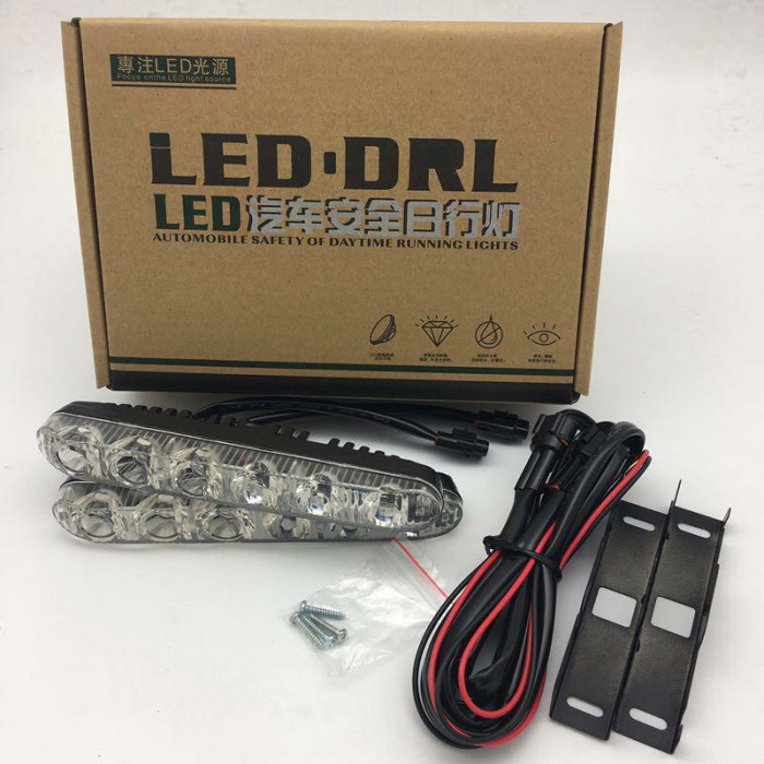Lampu Drl 6 Led Model Fortuner Besi #Original