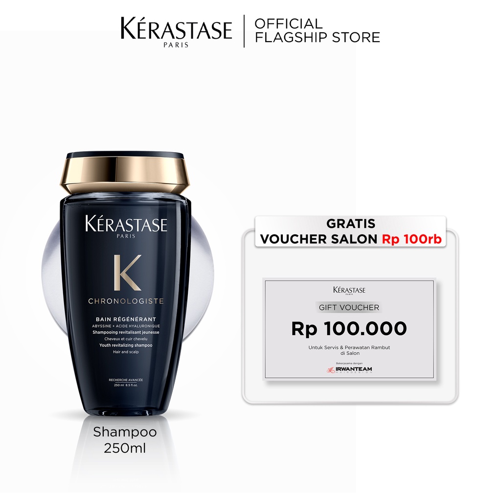 Kerastase Shampoo Anti Aging - Bain Regenerant 250ml Shampoo untuk Rambut Kaku, Rapuh, Kusam