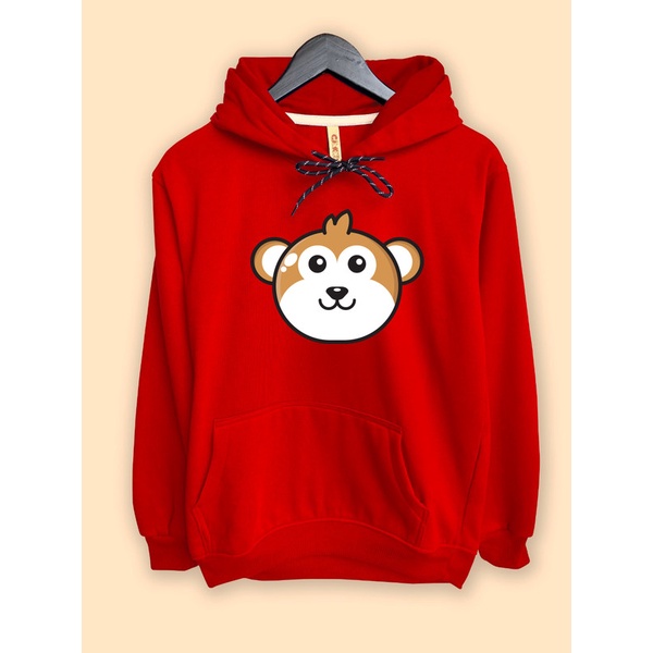 Jaket Hoodie Shio Monyet Monkey Cute Lucu Imlek