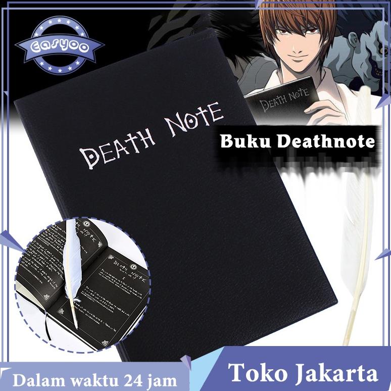 

ANIME BUKU DEATH NOTE BOOK CATATAN DENGAN CASING DAN PENA BULU DAN PEMBATAS BUKU DEATHNOTE TERLARISS...,,,,,