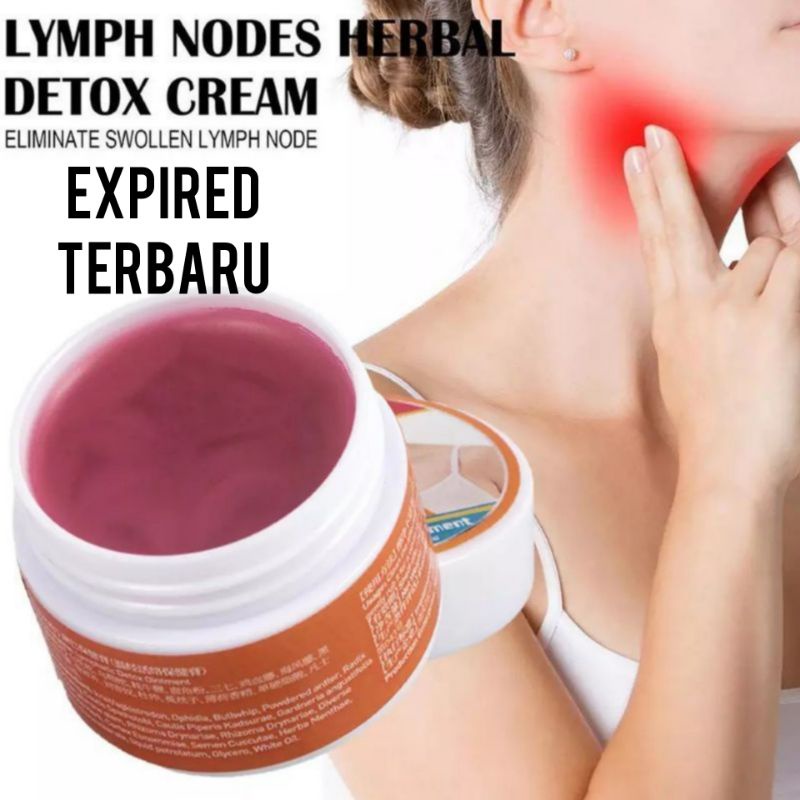 10g Krim Detoksifikasi Limfatik Leher Getah Bening Anti-pembengkakan Herbal Salep Ketiak Getah Benin