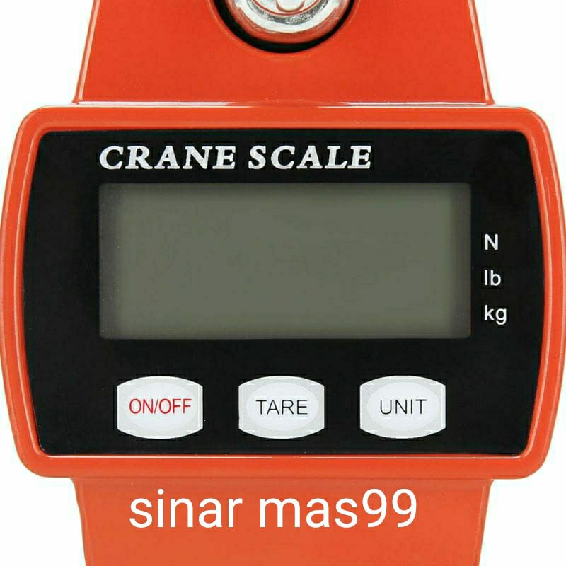 Timbangan Gantung Digital Mini Crane Scale 300KG Besi Digital LED Biru