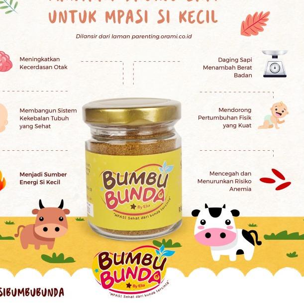 

Grosir Kaldu MPASI Bayi Homemade / Bumbu Bunda by Elia / Kaldu Bubuk Non MSG 50gr / Slow Cooker Food Powder+