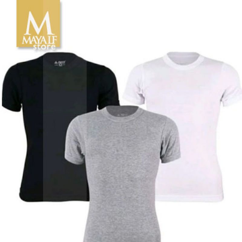 AGREE kaos dalam pria dewasa size XL/ kaos dalam hitam polos