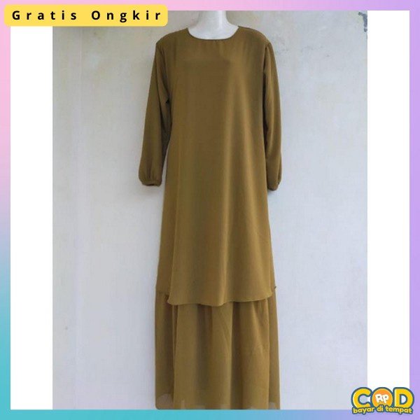 Gsmis Muslim Buat Lebaran Modern Gmis Dewasa Jumbo Remaja Baju Dress Polos Tanggung Ibu Hamil Games 