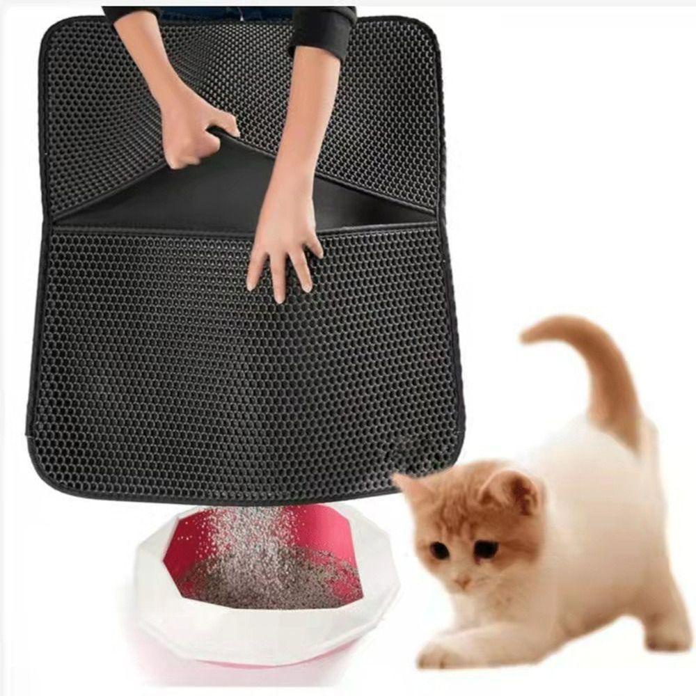 Solighter Cat Litter Pad Papan Garukan Kucing Elastisitas Tinggi Double-deck Tahan Air Collapsible Cushion