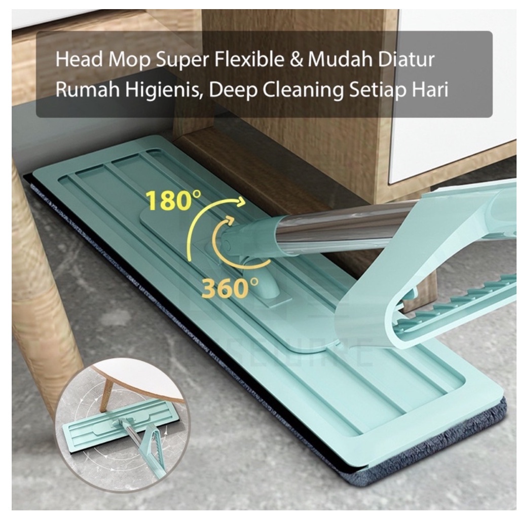 COD SM88 Alat Pel Lantai Ultra Mop - Pel Lantai Microfiber Berputar 360 Derajat