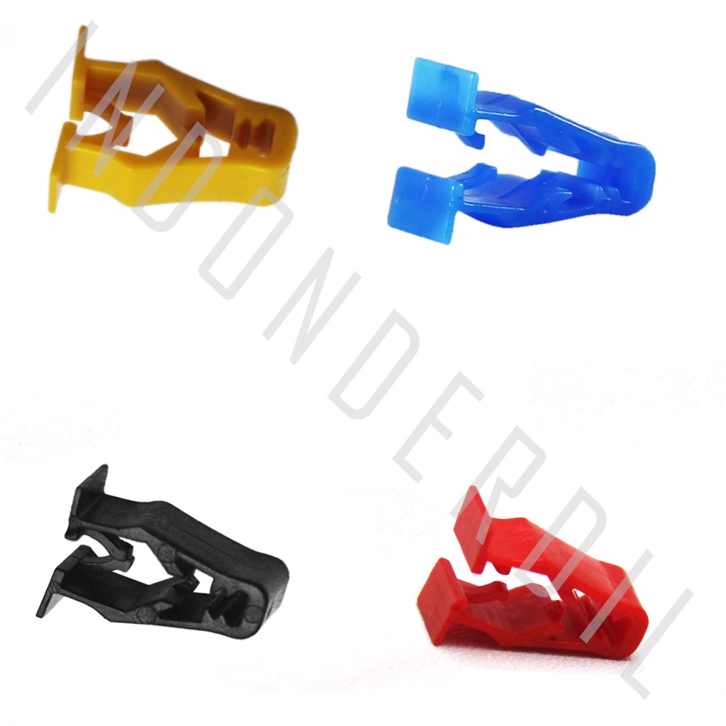 Klip-Clip-Rivet Jepit Plastik Visor-Body Revo/Scoopy/Tiger New/CS1 Biru-Merah-Kuning