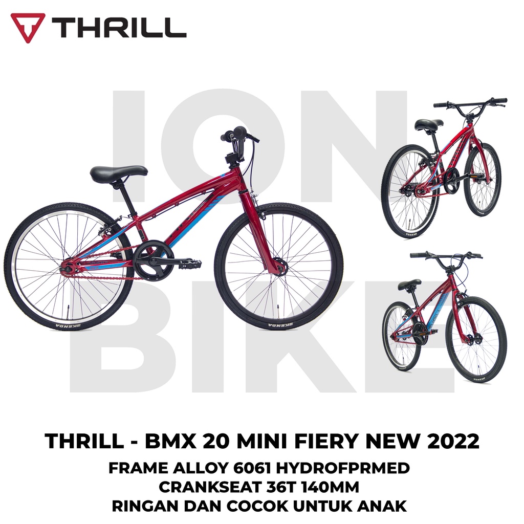 Sepeda BMX 20 Mini Fiery Alloy Frame 2022 Freestyle Bike Terbaru Murah Anak Competition Kompetisi Lo