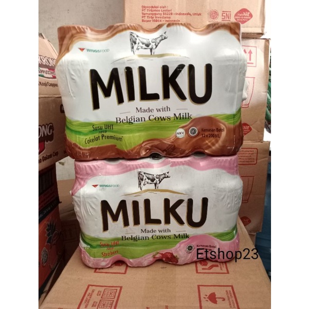 

[Dus]Susu milku coklat /strawberry 1 pack isi 12, pcs 200ml