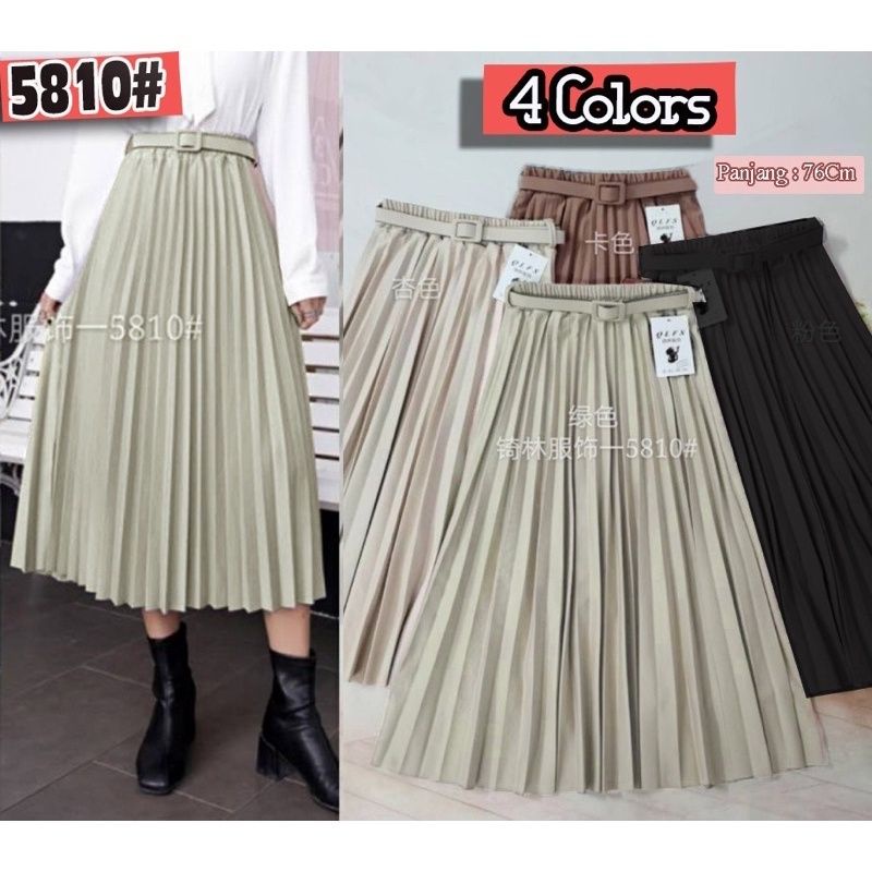 JCMP -  5801 ROK PLISKET * / Rok Plisket Wanita Kotean Style Kekinian