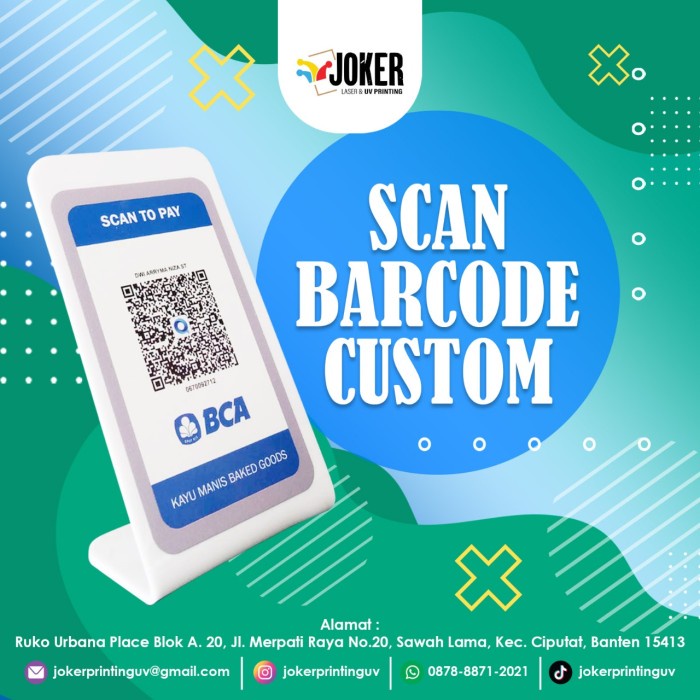 

CETAK BARCODE AKRILIK STAND QR CODE SCANNER GENERATOR ONLINE MURAH