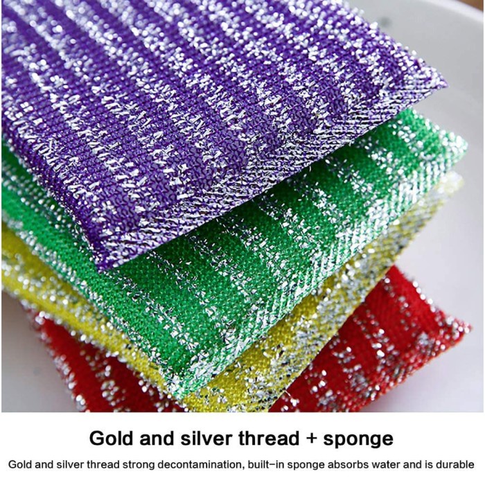 Super Magic Sponge Spons Bantal Busa Cuci Piring Panci Sabut isi 5