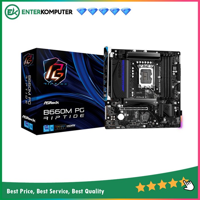 ASRock B660M PG Riptide (LGA1700, B660, DDR4, USB3.2, SATA3)