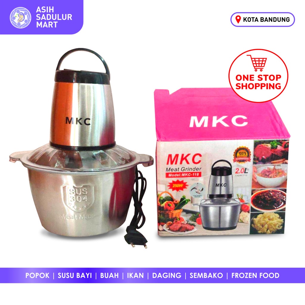 Penghalus Daging Stainless Multifungsi - Meat Grinder MKC118 Bandung