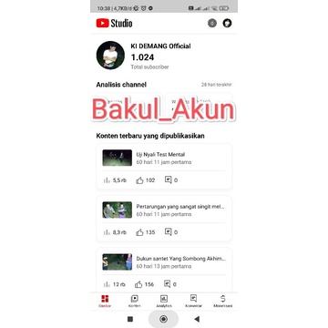 akun youtube sudah monet akunyoutube belum monetisasi tua lawas paket monetisasi 1000 subscriber jua