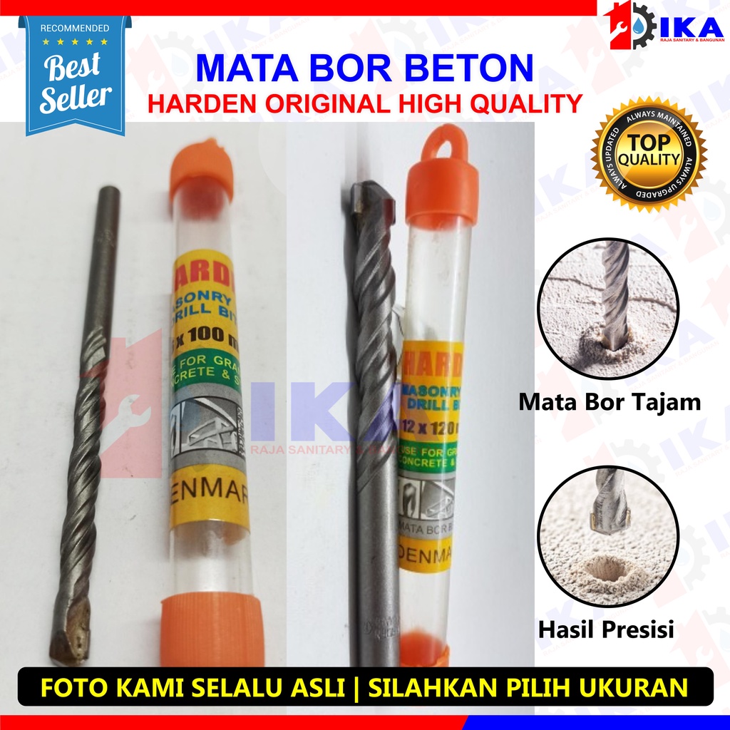 Mata Bor Beton Granit Harden 4 - 5 - 6 - 8 - 10 - 12 mm DRILL TEMBOK DINDING TAJAM KUAT DENMARK