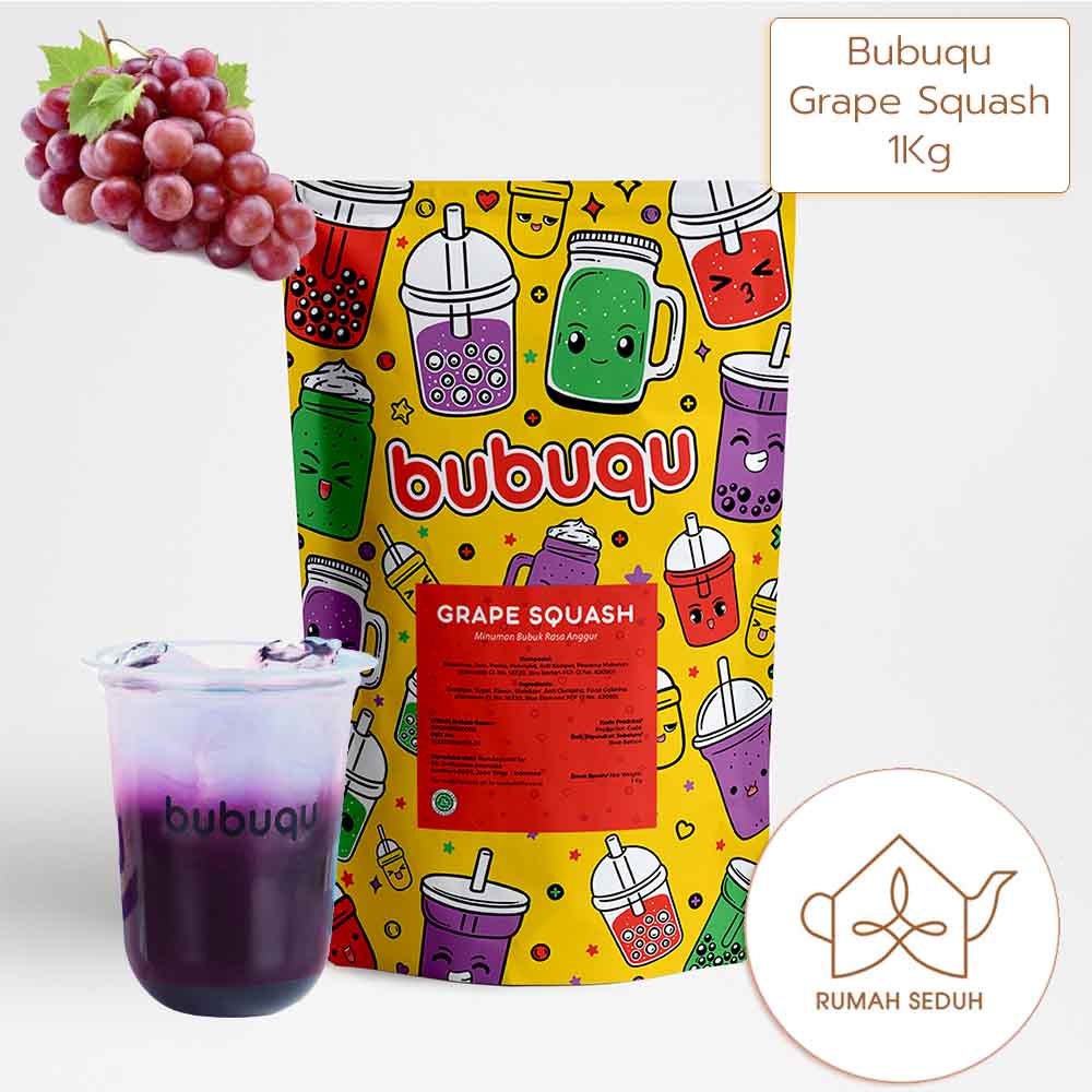 

1kg Bubuqu Grape Powder Drink - Bubuk Minuman Buah Anggur