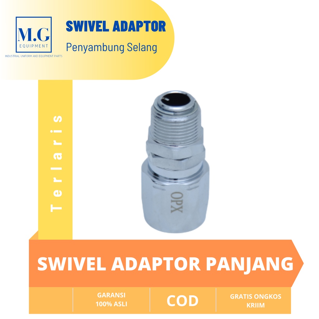 Swivel Adaptor Panjang Penyambung Selang