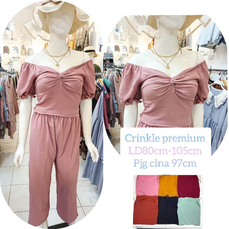 SETELAN TIARA CRINKLE BAHAN BAGUS