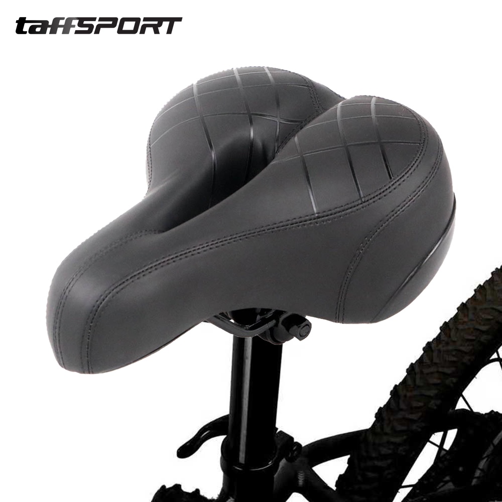 Sadel Sepeda Comfortable Shock Absorption with Tail Warning Reflective Tape - SX118-1 -7RSE4YBK  Black