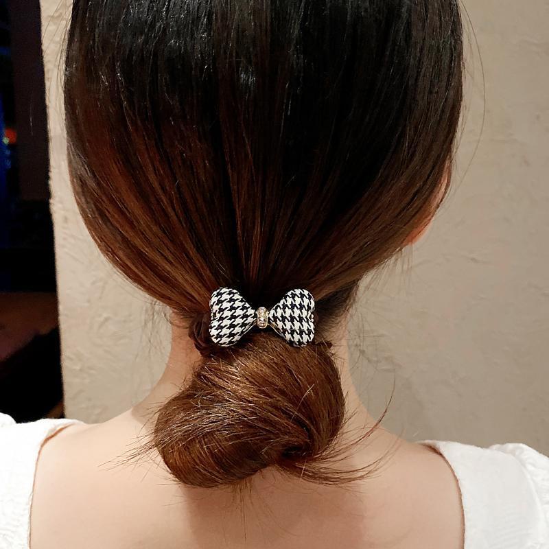 Caliloops Ikat Karet Rambut Scrunchies Dewasa Pita Tweed Korea Jobelle