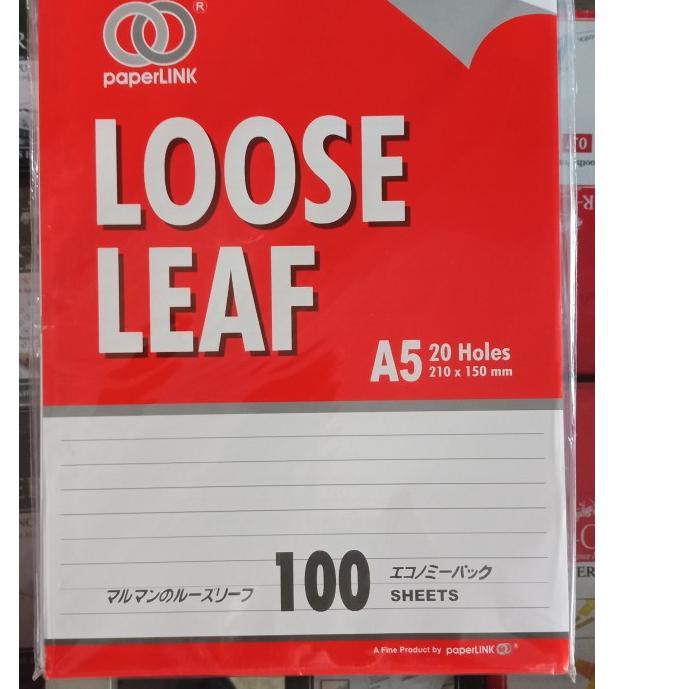 

・ Kertas Loose Leaf / File A5 100 Paperlink Super Murah ⇨