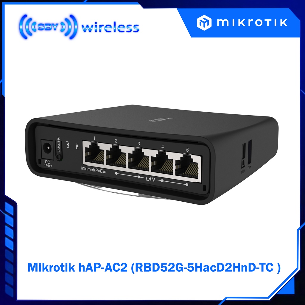 Mikrotik hAP-AC2 (RBD52G-5HacD2HnD-TC ) Router Wireless Indoor