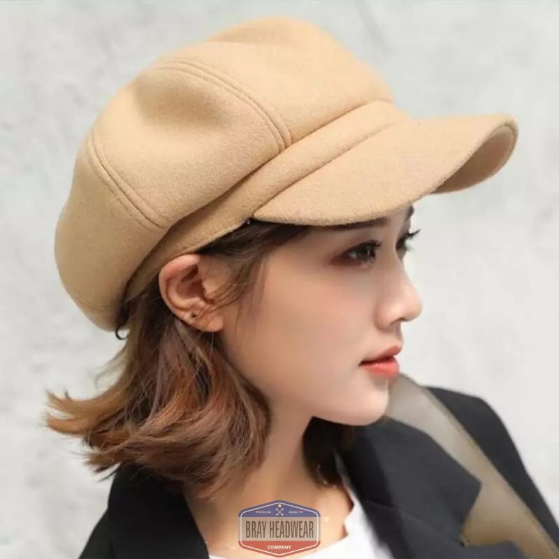 Topi Wanita Pria NewsBoy Cap Apolo Topi Polos Dewasa Kekinian