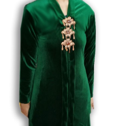 Kebaya Beludru Luna Kutubaru Panjang (Cantumkan warna di chat/Pesan)